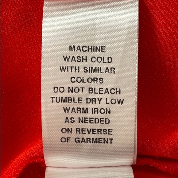 London Times Orange Eyelet Midi Dress with Short Sleeves and V-Neckline Size 12 - Picture 7 of 7